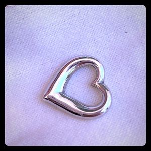 James Avery Retired Floating Heart Pendant.